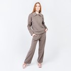 Костюм женский (свитер/брюки), цвет бежевый, размер 48 7624201