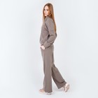 Костюм женский (свитер/брюки), цвет бежевый, размер 50 - Фото 3