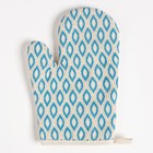 Кухонный набор (2 предмета) Доляна «Ромбы», прихватка 17х17 см, варежка 26х16 см, 100% п/э - фото 51182305