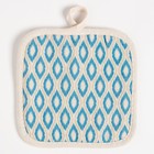 Кухонный набор (2 предмета) Доляна «Ромбы», прихватка 17х17 см, варежка 26х16 см, 100% п/э - фото 51182307