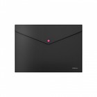 Папка-конверт на кнопке А4, 180 мкм, ErichKrause Matt Accent, тиснение «песок», с неоновой кнопкой, непрозрачная, черная, микс - Фото 5