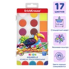 Акварель 17 цветов ErichKrause ArtBerry Neon, неоновая палитра с УФ-защитой, супер яркие, с увеличенными кюветами, европодвес, без кисти - фото 318754808