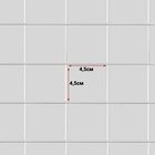 Сетка торговая 100×200 см, окантовка 6 мм, пруток - 4 мм, белая, (порошковое покрытие) - Фото 2