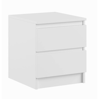 Тумба прикроватная «Клик Мебель. Мадера», 2 ящика, 400×420×554 мм, цвет белый