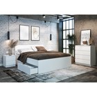 Кровать двуспальная «Клик Мебель. Мадера», с основанием, 2 ящика, спальное место 1600×2000 мм, цвет белый - Фото 3