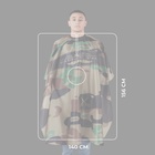 Пеньюар парикмахерский, с крючком, хаки - Фото 2