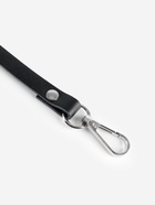 Ручка для сумки из натуральной кожи, с карабинами, 125×1.2 см, чёрная - Фото 3