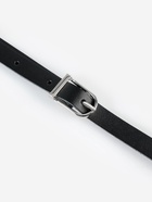 Ручка для сумки из натуральной кожи, с карабинами, 125×1.2 см, чёрная - Фото 5