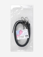 Ручка для сумки из натуральной кожи, с карабинами, 125×1.2 см, чёрная - Фото 8