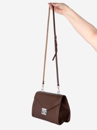 Ручка для сумки из натуральной кожи, с карабинами, 125×1.2 см, коричневая - Фото 6