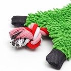 Игрушка текстильная "Косматая утка" , 32 х 19 см, зелёная - фото 6528820