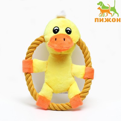 Игрушка текстильная «Цыплёнок в кольце», 18×13 см