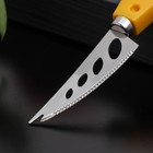 Нож для сыра Доляна Cheese, 15 см, цвет жёлтый - фото 51738688