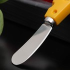 Нож для сыра Доляна Cheese, 12,5 см, цвет жёлтый - фото 4342814