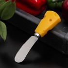 Нож для сыра Доляна Cheese, 12,5 см, цвет жёлтый - фото 4342815