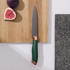 Нож кухонный Доляна «Эсмиральда», универсальный, лезвие 12,5 см, цвет зелёный - фото 321315405