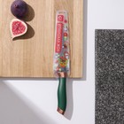 Нож кухонный Доляна «Эсмиральда», универсальный, лезвие 12.5 см, цвет зелёный - фото 24507666