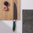 Нож шеф Доляна «Эсмиральда», шеф, лезвие 20 см, цвет зелёный - фото 24507677