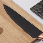 Нож шеф Доляна «Эсмиральда», шеф, лезвие 20 см, цвет зелёный - фото 24507678