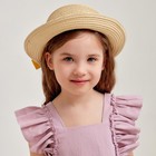 Шляпа для девочки MINAKU, цв. бежевый, р-р 54 - Фото 2