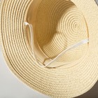 Шляпа для девочки MINAKU, цв. бежевый, р-р 54 - Фото 5