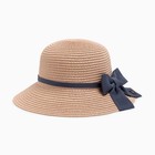 Шляпа для девочки MINAKU, цв. пудра, р-р 54 - фото 320306593