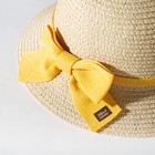 Комплект для девочки (шляпа р-р 52, сумочка) MINAKU цвет бежевый - Фото 2