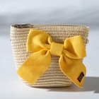 Комплект для девочки (шляпа р-р 52, сумочка) MINAKU цвет бежевый - Фото 4