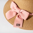 Комплект для девочки (шляпа р-р 52, сумочка) MINAKU цвет коричневый - Фото 2