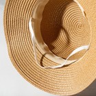 Комплект для девочки (шляпа р-р 52, сумочка) MINAKU цвет коричневый - Фото 3