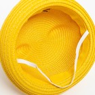 Шляпа для девочки MINAKU "Кошечка", цв. жёлтый, р-р 50 - Фото 5