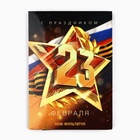 Нож мультитул «23 февраля», 4,5 х 6,7 см, 11 в 1, чехол экокожа 7310821 - фото 14098185