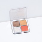 Палетка теней для век, 4 цвета - Фото 3