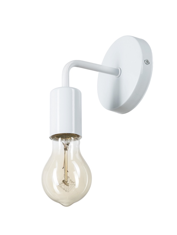 Светильник Бра 2609/1WT, E27, 40 Вт, белый, 10×12×17.5 см - Фото 1