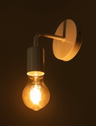 Светильник Бра 2609/1WT, E27, 40 Вт, белый, 10×12×17.5 см - Фото 3