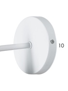 Светильник Бра 2609/1WT, E27, 40 Вт, белый, 10×12×17.5 см - Фото 4