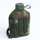 Фляжка армейская походная Adventure, 1 л, для воды, металл, зелёная - Фото 2