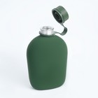 Фляжка армейская походная Adventure, 1 л, для воды, металл, зелёная - Фото 3