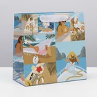 Пакет подарочный ламинированный квадратный, упаковка, «Круиз», 22 х 22 х 11 см - фото 318755533