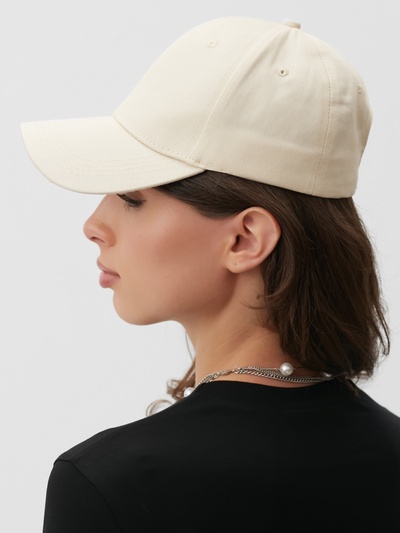 Кепка однотонная унисекс MINAKU, молочный, размер 58