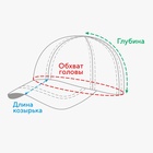 Кепка однотонная MINAKU цвет сиреневый, р-р 58 - фото 24475797