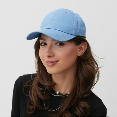 Кепка однотонная MINAKU: Beachwear, голубая, размер 58