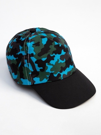 Кепка для мальчика MINAKU «Камуфляж», зелёно-голубая, размер 50-52 (3-5 лет)