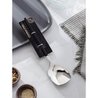 Лопатка из нержавеющей стали Magistro «Грэйс», длина 26 см, цвет ручки чёрный, цвет головы серебряный - Фото 3