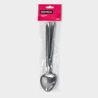 Набор столовых ложек из нержавеющей стали Доляна Sentiment, длина 22.5 см, 6 шт., серебристый - Фото 6