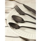 Набор столовых приборов Magistro Tradition, 4 предмета, цвет чёрный 7354155