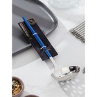 Шумовка из нержавеющей стали Magistro «Грэйс», h=24,5 см, цвет ручки голубой, цвет головы серебряный - фото 24622212