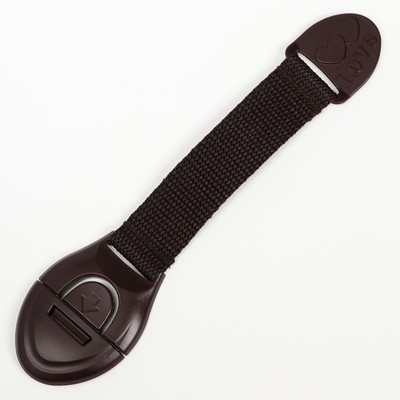 Блокиратор для дверей и ящиков, универсальный, тканевый, 22 см, коричневый, Крошка Я