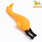 Игрушка пищащая "Фламинго" для собак, 22,5 см, жёлтая - фото 9539545