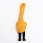 Игрушка пищащая "Фламинго" для собак, 22,5 см, жёлтая - фото 6529305